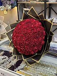 SOLMAYAN KIRMIZI 101 GÜL İSTEME BUKETİ