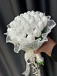 İNCİ TÜLLÜ İNCİLİ SARARMAYAN LALE