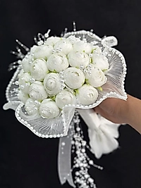 İNCİ TÜLLÜ ŞAKAYIK GELİN ÇİÇEĞİ