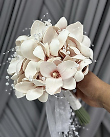 İNCİLİ PEMBE MANOLYA GELİN ÇİÇEĞİ