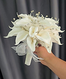 Taş detaylı gala gelin çiçeği