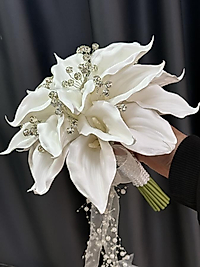 Taş detaylı gala buketi ( sararmayan )