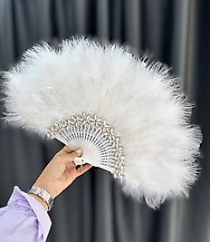 TAŞLI BEYAZ YELPAZE