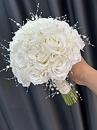 İNCİLİ KREM GÜL GELİN ÇİÇEĞİ