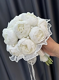 İNCİ TÜLLÜ İNCİLİ ŞAKAYIK GELİN ÇİÇEĞİ