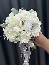 Soft Çiçekli Gelin Buketi