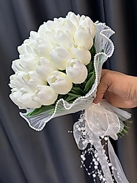 İNCİ TÜLLÜ LALE GELİN ÇİÇEĞİ