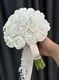 inci detaylı beyaz şakayık Gelin Çiçeği