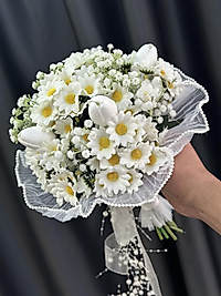 Papatyalı Kır Çiçekli Gelin Çiçeği