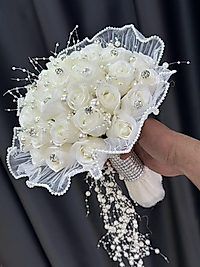 incili taşlı goncagül gelin çiçeği