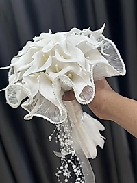 İnci Tüllü Islak Gala Buketi