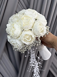 TAŞLI ŞAKAYIK GELİN ÇİÇEĞİ ( inci sarkanlı )