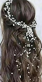 İnci Sarkanlı Saç Aksesuarı ( trend model )