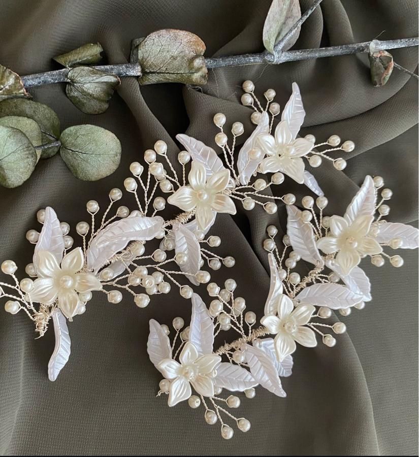 SEDEF ÇİÇEKLİ İNCİLİ TOKA