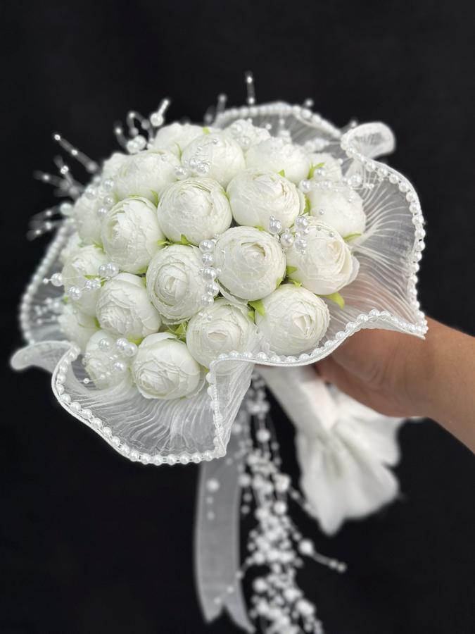 İNCİ TÜLLÜ ŞAKAYIK GELİN ÇİÇEĞİ