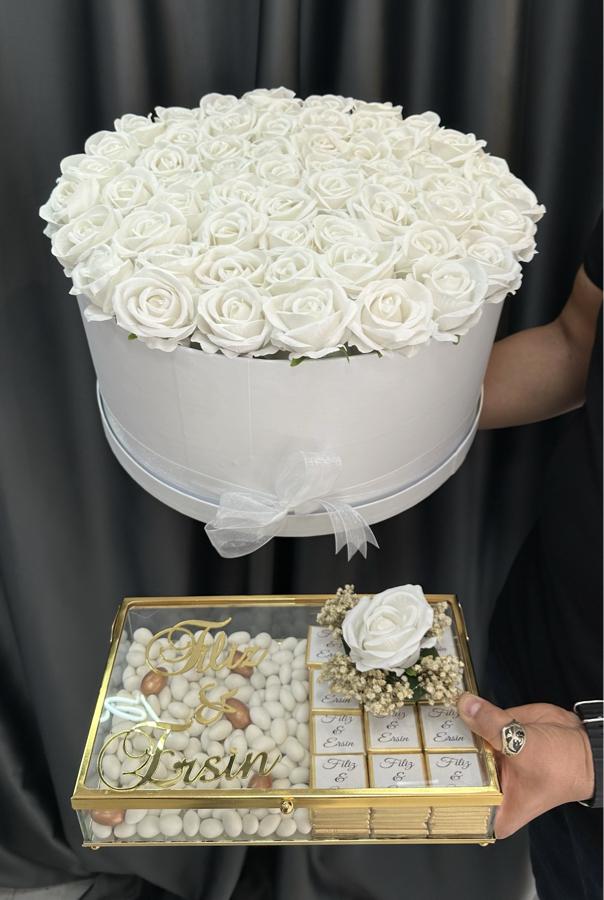 50 GÜLLÜ İSTEME ÇİÇEĞİ & İSTEME ÇİKOLATASI