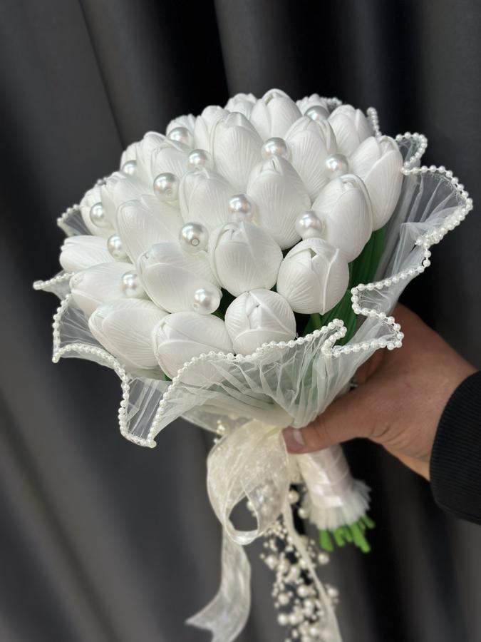 İNCİ TÜLLÜ İNCİLİ SARARMAYAN LALE