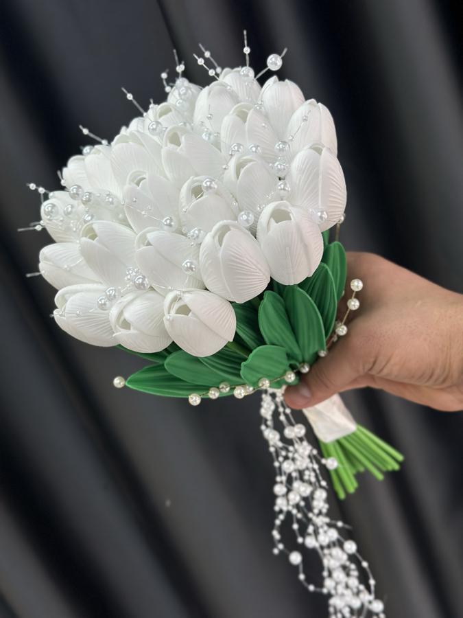 İncili Sararmayan Lale Gelin Çiçeği