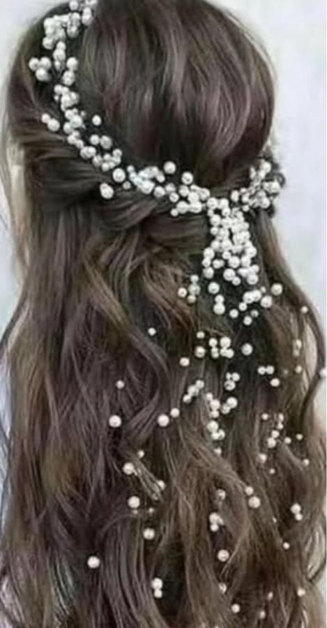 İnci Sarkanlı Saç Aksesuarı ( trend model )